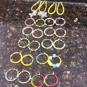 Earring Hoop's Silver Small/Med. 12Ct.